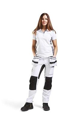 Blåkläder Dames Schildersbroek met stretch 79101000 | Wit/Zwart | Maat 46 - 7330509625385 Blåkläder Dames Schildersbroek met stretch 79101000 | Wit/Zwart | Maat 46 - 7330509625385