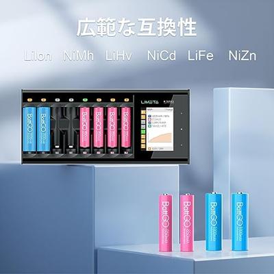 ISDT N8 Batterijlader NiMH, NiCd, NiZn, Li-ion, LiHV, LiFePO AA (penlite), AAA (potlood), 14500, 10440 ISDT N8 Batterijlader NiMH, NiCd, NiZn, Li-ion, LiHV, LiFePO AA (penlite), AAA (potlood), 14500, 10440