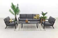 Hugo stoel-bank loungeset - antraciet - thumbnail