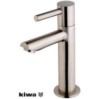 Wiesbaden Amador XL Koudwater Kraan - Geborsteld Staal - Kiwa Gecertificeerd - thumbnail