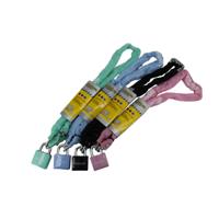 Ketting met hangslot 5x1000 assorti kleur - thumbnail