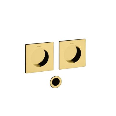 Olivari Schuifdeurkom Giotto Q messing titaan PVD