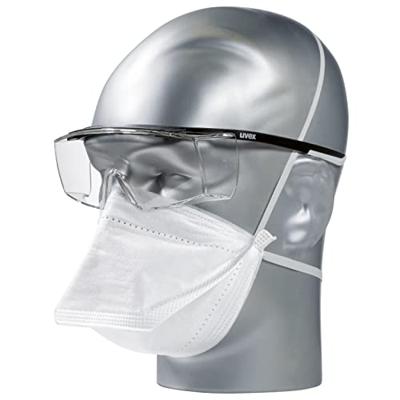 uvex super f OTG 9169585 Veiligheidsbril Incl. UV-bescherming Zwart, Wit