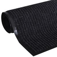 VidaXL Deurmat 90x60 cm pvc zwart - thumbnail