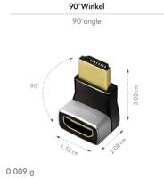 LogiLink AH0005A HDMI Adapter [1x HDMI-bus - 1x HDMI-stekker] Zwart-grijs - thumbnail