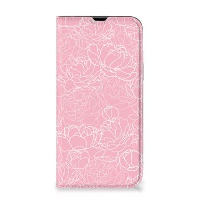 iPhone 13 Pro Max Smart Cover White Flowers iPhone 13 Pro Max Smart Cover White Flowers