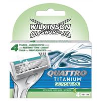 Wilkinson Wilkinson Sword Quattro Titanium Sensitive - 4 mesjes - thumbnail