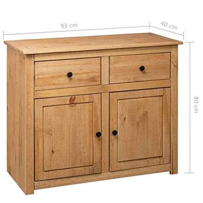 Dressoir Panama Range 93x40x80 cm massief grenenhout Dressoir Panama Range 93x40x80 cm massief grenenhout