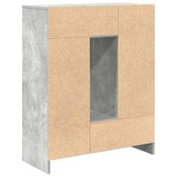 Dressoir met lades en deuren 73x31x90 cm betongrijs - thumbnail