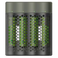 GP M451 USB batterijlader + 4x ReCyko AAA 960mAh batterijen - thumbnail