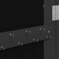 VidaXL Sieradenkast met spiegel wandgemonteerd 30x8,5x90 cm zwart - thumbnail