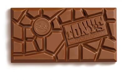 Chocolade tony chocolonely melk noga reep 180gr