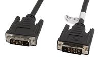 lanberg CA-DVID-10CC-0018-BK Dvi-D (24+1Pol) stekker op Dvi-D (24+1Pol) stekker Dual Link kabel, 1,8 m zwart - thumbnail