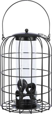 Trixie voerdispenser met gaasbescherming zwart