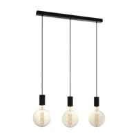 Eglo Hanglamp Pozueta black E27 3x 40Wtt - thumbnail