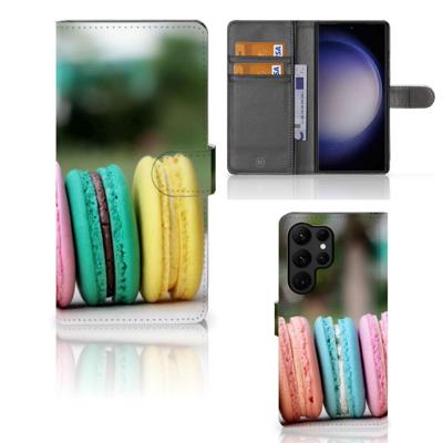 Samsung Galaxy S23 Ultra | Book Cover | Macarons | Portemonnee hoesje