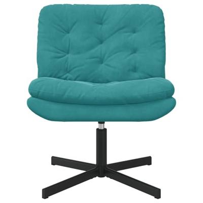 Draaibare Relaxstoel Turquoise 63 x 75 x 76 cm Fluweel - thumbnail