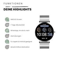 XCOAST SIONA 2 Smartwatch Zilver - thumbnail