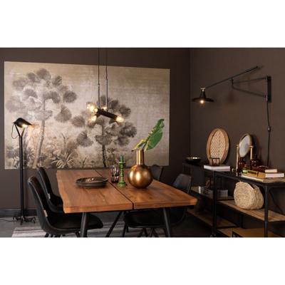 Wandlamp Hector Black | Donkergrijs Zwart