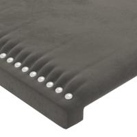 Bedframe zonder matras 90x200 cm fluweel donkergrijs - thumbnail