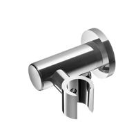 Wandsteun Hotbath Mate Geborsteld Nikkel Met Uitlaat Voor Inbouw Regendouche Geborsteld Nikkel - thumbnail