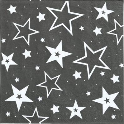 Servetten 40 Jaar Zwart & Goud Chique