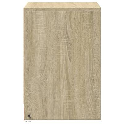 Nachtkastjes met LED-verlichting 2 st bewerkt hout sonoma eiken
