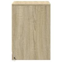 Nachtkastjes met LED-verlichting 2 st bewerkt hout sonoma eiken - thumbnail