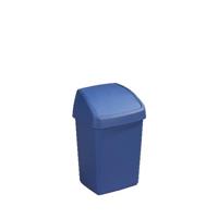 Sunware Delta afvalbak 10ltr swing blauw - thumbnail