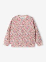 Sweater voor meisjes met bloemenprint meerkleurig - thumbnail