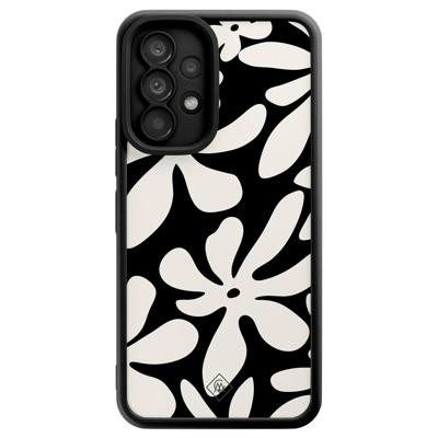 Samsung Galaxy A53 zwarte case - Noir bloom