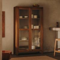 Kave Home Vitrinekast 'Sashi' Teakhout, 185 x 110cm - thumbnail