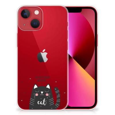 Apple iPhone 13 Telefoonhoesje met Naam Cat Good Day Apple iPhone 13 Telefoonhoesje met Naam Cat Good Day