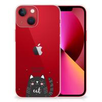 Apple iPhone 13 Telefoonhoesje met Naam Cat Good Day - thumbnail