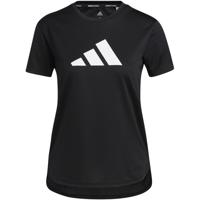 adidas Performance Designed4Training sport T-shirt zwart/wit - thumbnail