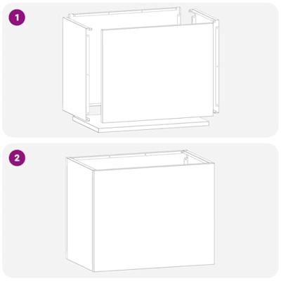 Tuin Bloempot Zwart 50 x 32 x 40 cm Koudgewalst staal