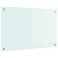 VidaXL Keuken achterwand wit 80 x 50 cm gehard glas - thumbnail
