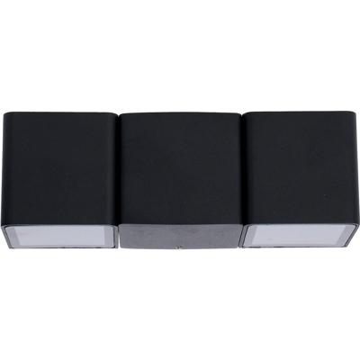 LED Buitenlamp 6W - Warm Wit 2700K - Rond Mat Zwart Aluminium