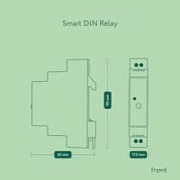 Frient Smart DIN Relay relais (Lichtgrijs, Zigbee) - thumbnail