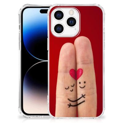 Apple iPhone 14 Pro Max Anti Shock Bumper Case Liefde - Origineel Romantisch Cadeau