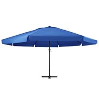 VidaXL Parasol met aluminium paal 500 cm azuurblauw - thumbnail