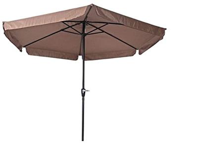 Stokparasol Gemini 300 cm met volan taupe