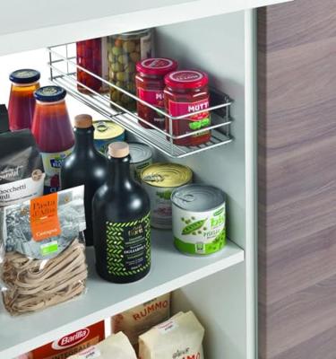 Metaltex Smart Kitchen Schuifbaar Mandje 12x42x7 cm Zilver