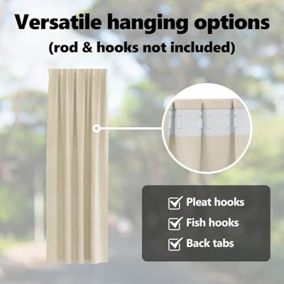 VidaXL Verduisterende gordijnen 2 pcs crème 140 x 260 cm fluweel