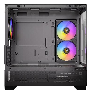 Antec CX500M Mini-tower Gaming-behuizing Zwart Stoffilter