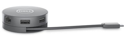 Dell 6-in-1 USB-C Multiport Adapter DA305 - Zilver Dell 6-in-1 USB-C Multiport Adapter DA305 - Zilver