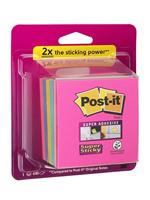 Post-it Super Sticky Notes kubus, 440 vel, ft 76 x 76 mm, geassorteerde regenboogkleuren - thumbnail