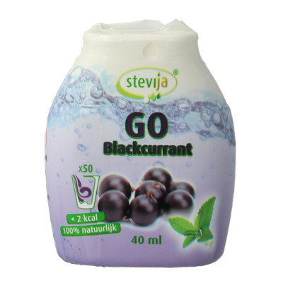 SteviJa Stevia limonadesiroop go blackcurrant 40 Milliliter SteviJa Stevia limonadesiroop go blackcurrant 40 Milliliter