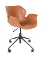 Zuiver Bureaustoel 'Nikki' PU leer - thumbnail