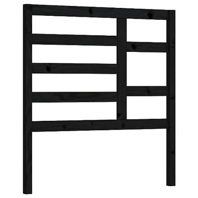 Hoofdbord 96x4x104 cm massief grenenhout zwart